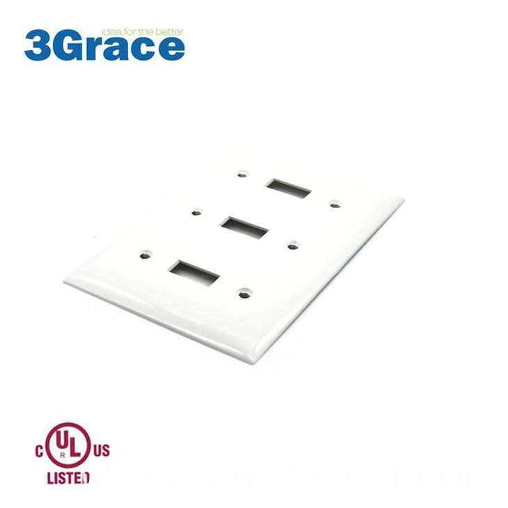 3 Gang Switch Cover Plate Ivory3