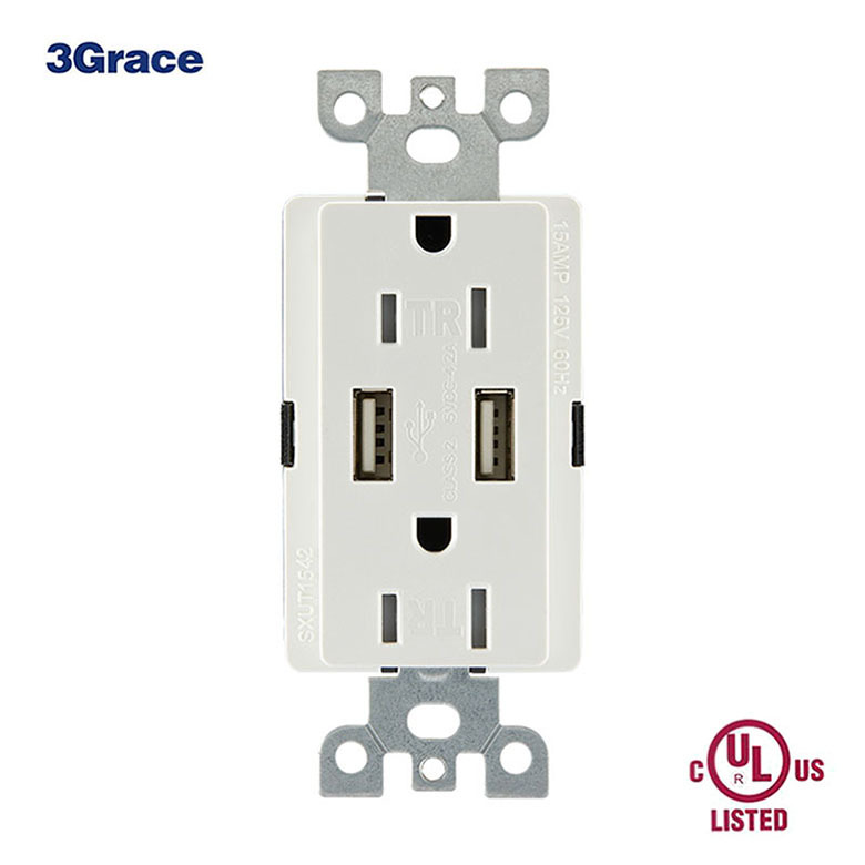 American Type C & USB Fast Charging Outlets