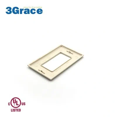 White GFCI Outlet Decorator Plastic Wall Plate