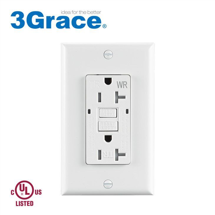 20 Amp GFCI Outlet with TR Safety outlet