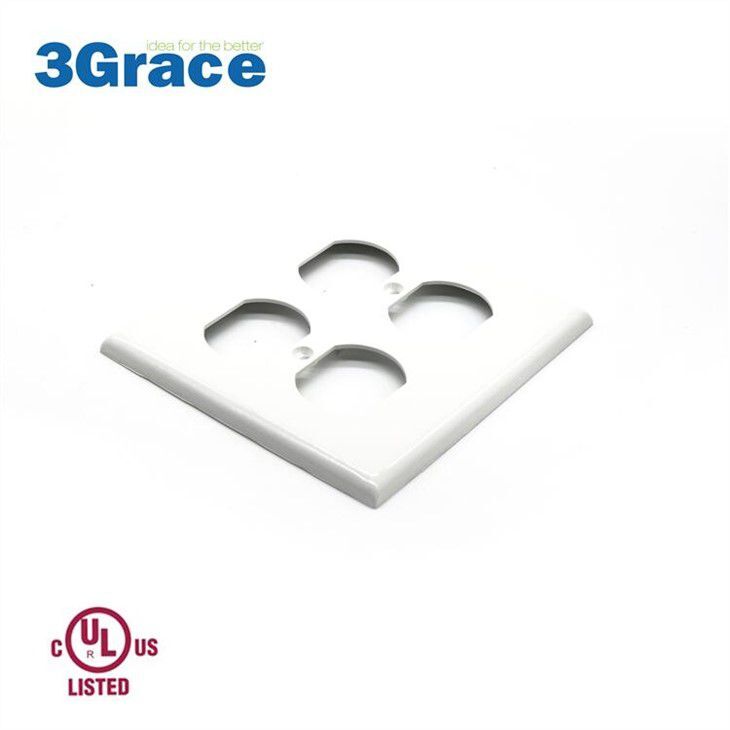 Standard Size 2-Gang Duplex Receptacle Nylon Wallplate