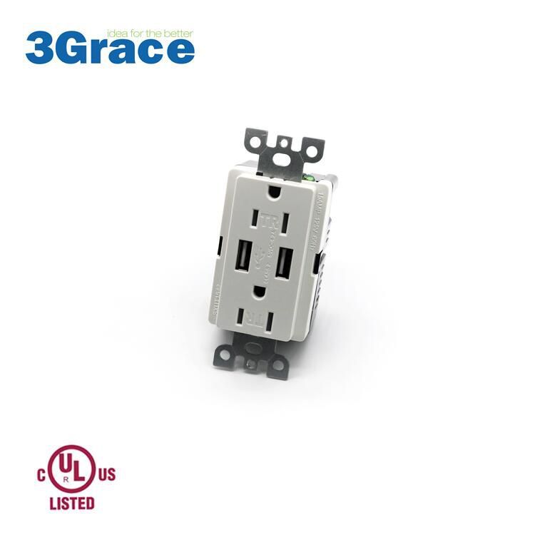 4.2A USB Outrgerl Chaet White US for home